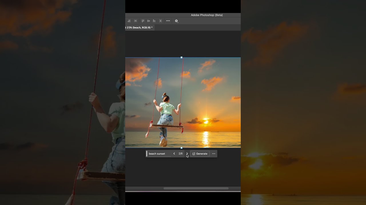 New Generate Background Feature in Photoshop 🎨