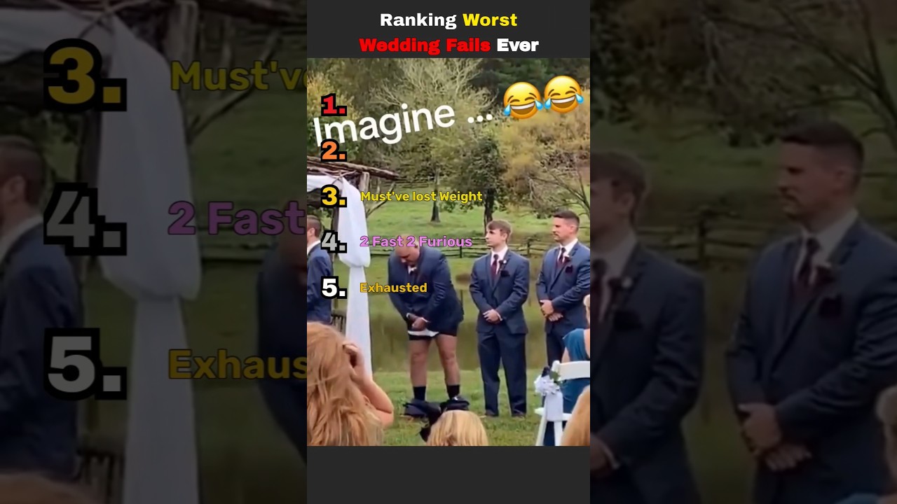 Top 5 Hilarious Wedding Fails π