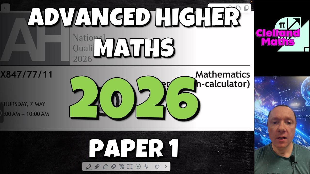 Advanced Higher Maths 2026 Paper 1 Solutions π