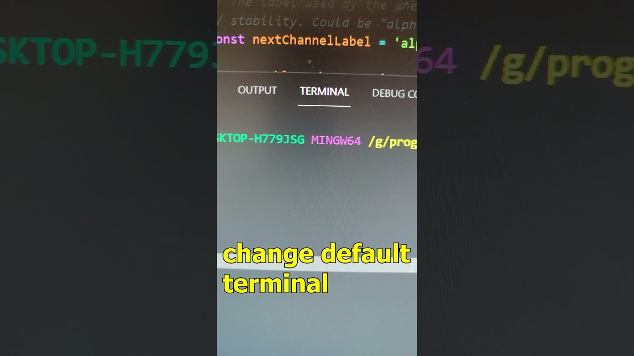Easily Change the Default Terminal in VS Code 🚀