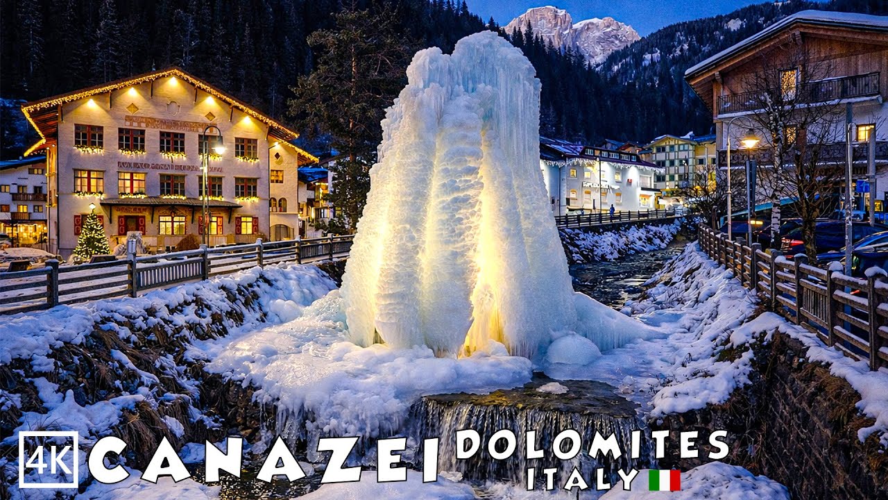 Canazei Italy: Cozy Winter Walk & Christmas Magic ❄️