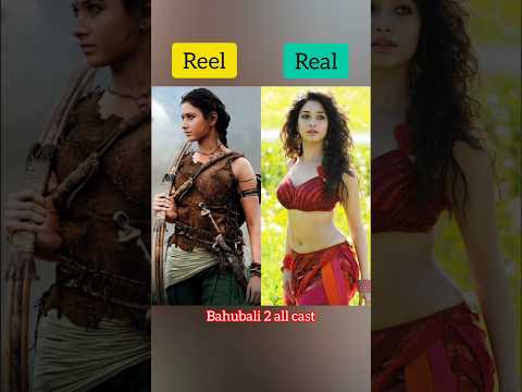 Bahubali 2 all cast || reel & real|| bahubali #bollywood #alluarjun #bahubali #tamannaahbhatia #like