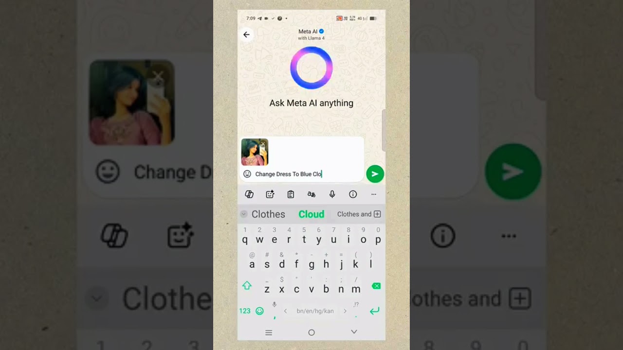 WhatsApp Meta AI Photo & Dress Editing 📸
