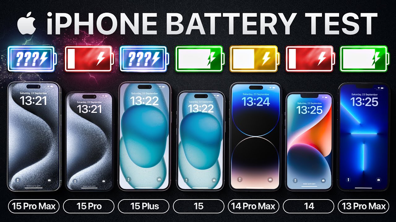 iPhone 15 Pro Max vs Other Models Battery Test 🔋