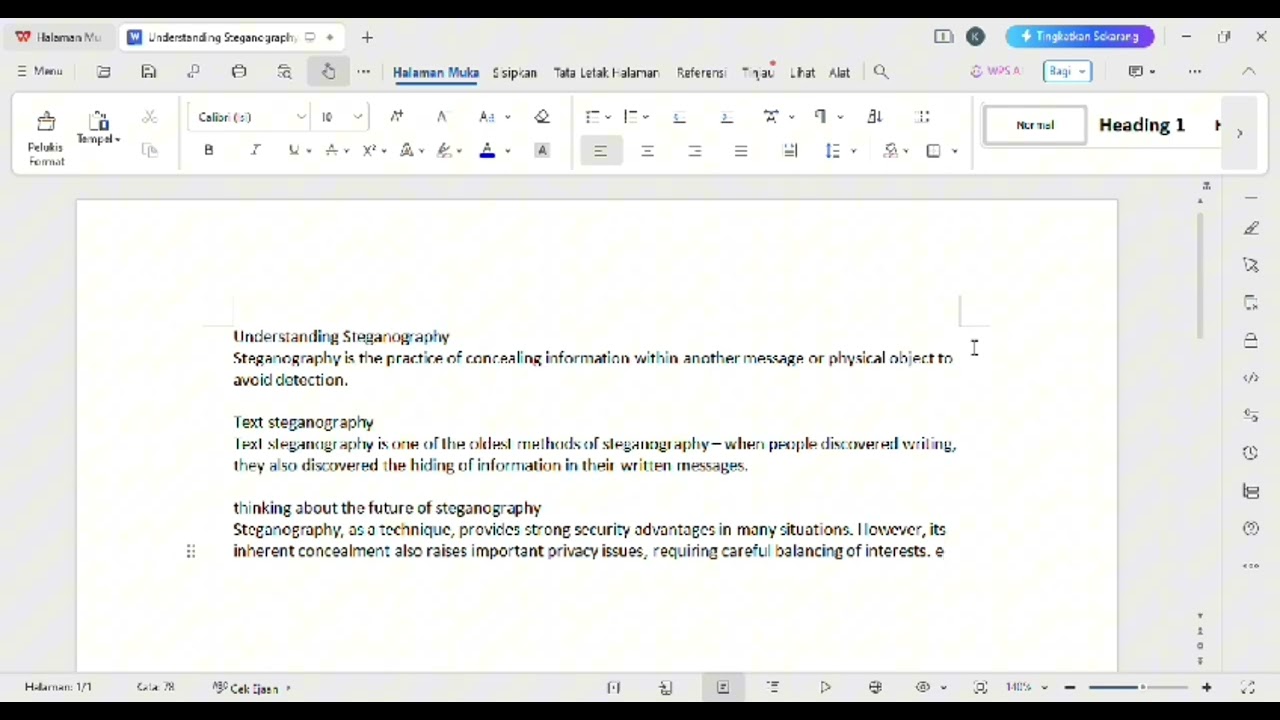 Understanding Steganography