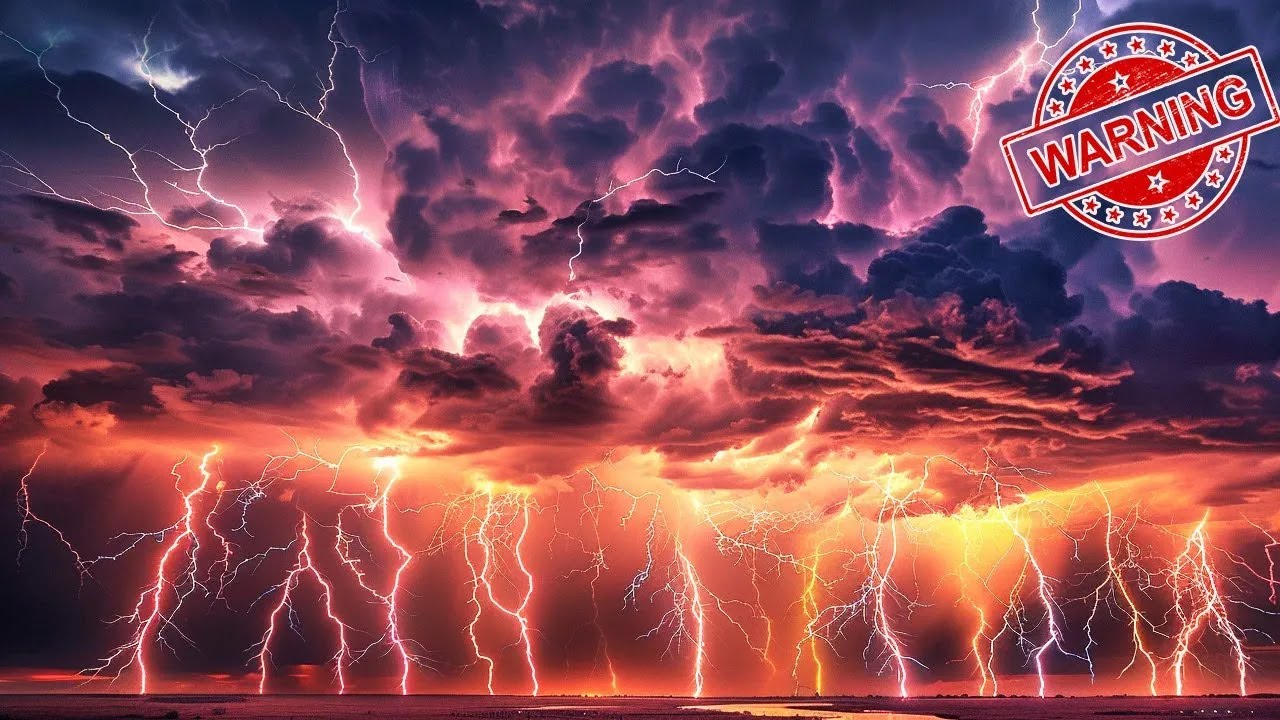 Heavy Thunderstorm Sounds with Rain and Lightning for Relaxation and Sleep