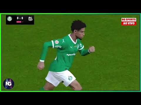 PALMEIRAS X SANTOS AO VIVO COM IMAGENS - JOGO DE HOJE - ASSISTA AGORA PES 2021