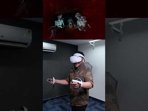 First Time Playing VR Games! #shorts