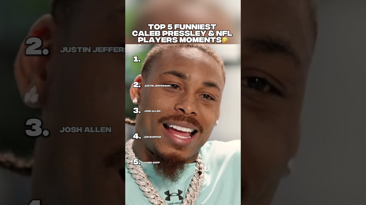 TOP 5 Top 5 Funniest Caleb Pressley & NFL Player Moments 🤣 #NFL #Football