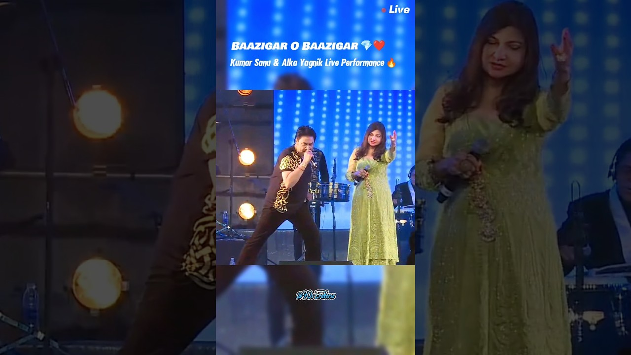 Baazigar O Baazigar 🎶 Live Performance by Kumar Sanu & Alka Yagnik