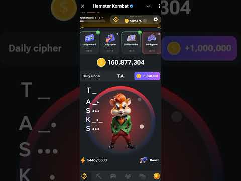 14 August Daily Cipher Code|| Hamster Daily Cipher Code