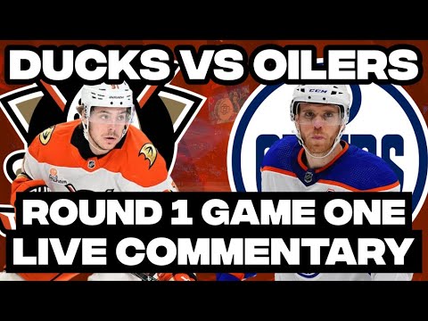 Edmonton Oilers Vs Anaheim Ducks ROUND 1 GAME ONE LIVE COMMENTARY! | 2026 Stanley Cup Playoffs