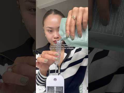Refilling @Touchland Hand Sanitizer #handsanitizer #touchland #refill #sanitizer #diy #gonewrong