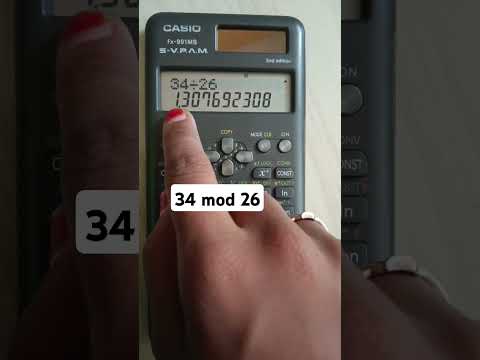 How to find mod in scientific calculator#casio fx-991MS#scientific calculator#mod
