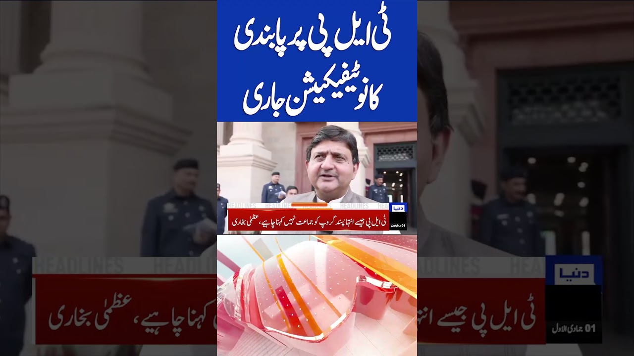 TLP Ban Alert: Government Takes Action | 6PM Dunya News Headlines 📰