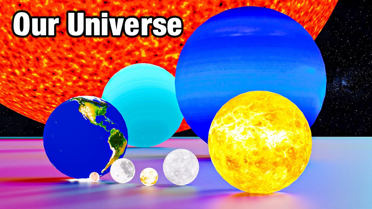 Cosmic Size Comparison of Planets & Stars 🌌