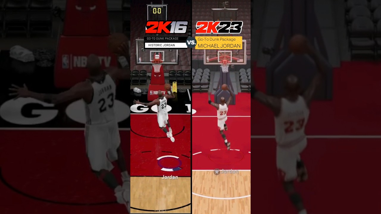NBA 2K23 Michael Jordan Dunk Evolution 🏀