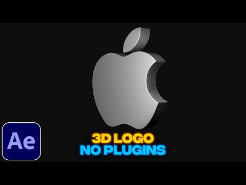 3D Rotating Logo Animation Tutorial in After Effects | No Plugins | Extrude Logo PNG