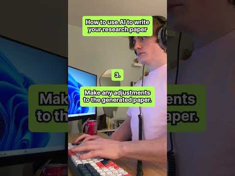 How to Use AI to Write Your Research Paper