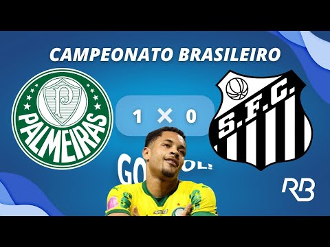 GOL DO PALMEIRAS! GOL DE VITOR ROQUE! Palmeiras 1 X 0 Santos