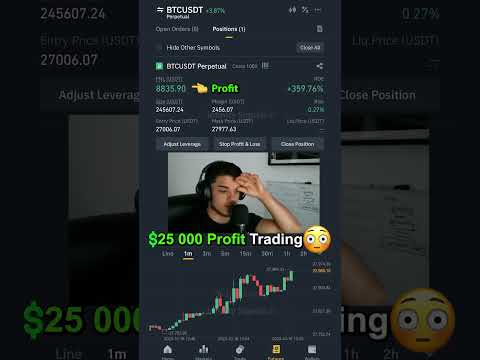 25 000💲 Profit on Binance Crypto Futures Trading #shorts #trading #binance #crypto #cryptocurrency