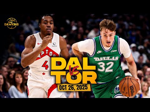 Dallas Mavericks vs Toronto Raptors Full Game Highlights | Oct 26, 2025 | FreeDawkins