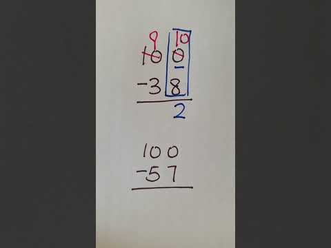 2-digit subtraction with regrouping | Elementary math for kids #elementarymath #shorts