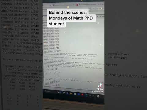 Behind the scenes of math PhD student