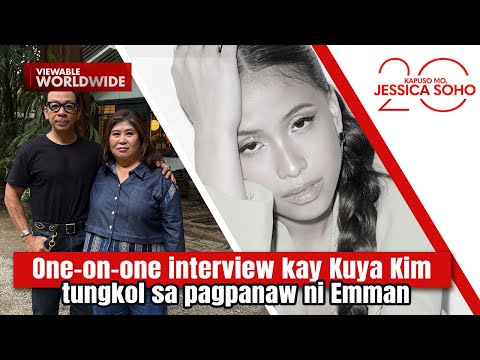 One-on-one interview kay Kuya Kim tungkol sa pagpanaw ni Emman | Kapuso Mo, Jessica Soho