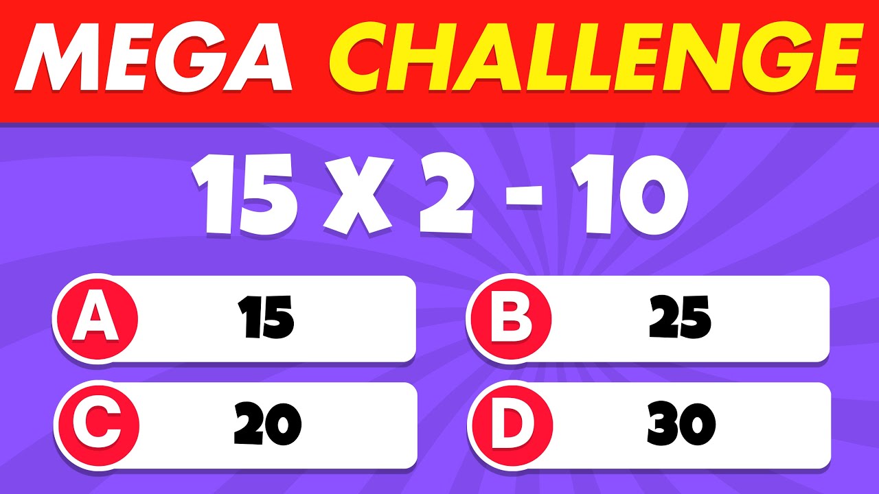 Are You Ready for the Ultimate Math Challenge? 🧠 Test Your Skills with 150 Questions!