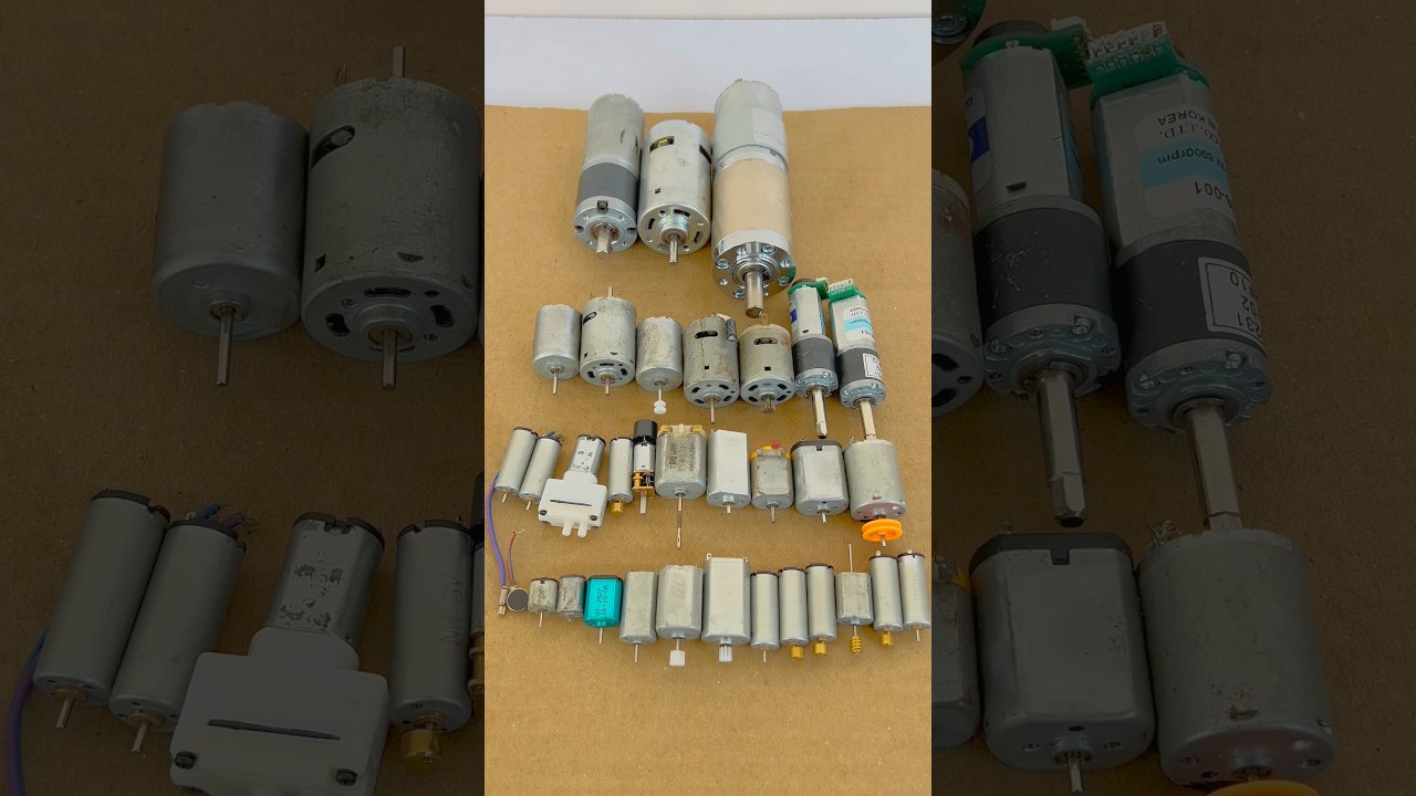 Explore My Amazing Collection of DC Motors ⚙️