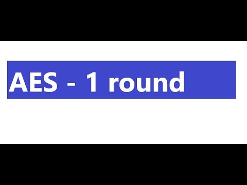 AES (after round 1) - Quiz Problem and Solution