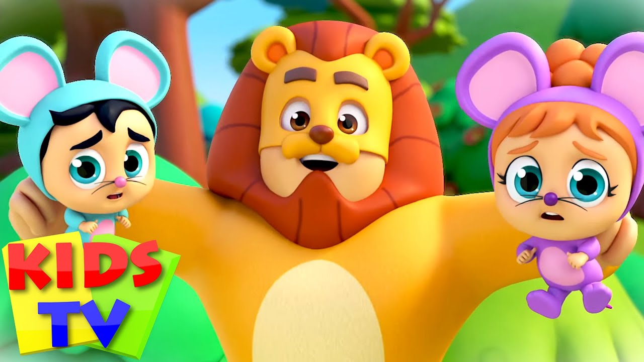 Lion and The Mouse Story | Baby Rhymes & Nursery Songs | Super Supremes | Kids Tv