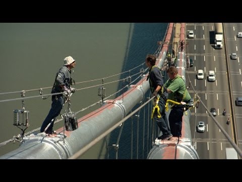 GW Bridge Painter: High-Risk Job at 600+ Feet