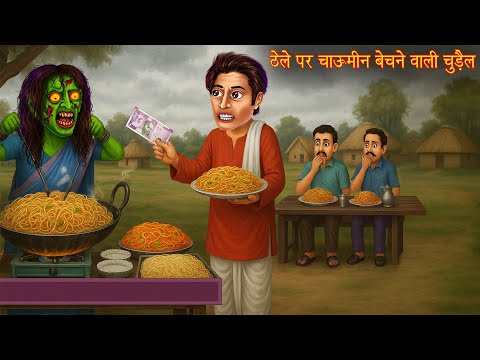ठेले पर चाऊमीन बेचने वाली चुड़ैल | Witch Chowmein | Hindi Kahani | Horror Story | Chudail Ki Kahaniya