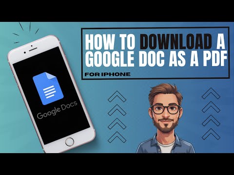 How to Download a Google Doc as a PDF on iPhone/iPad | Step-by-Step Guide || 🙋♂️ Guest Creator