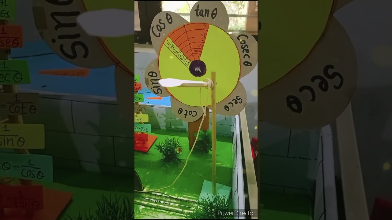 Creative Trigonometry Park Model Idea for Math Projects 🌳