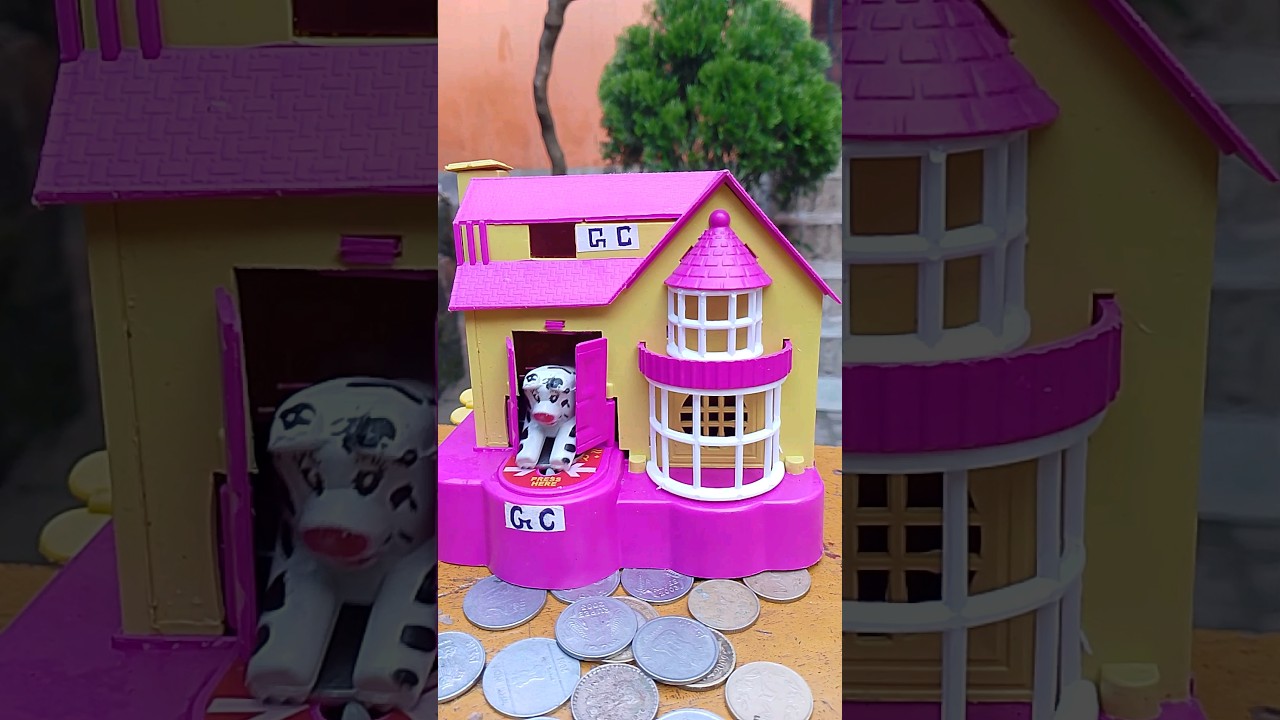 Colorful Romantic Piggy Bank Coin Collection 🐷 | Trendy Savings Fun #Shorts