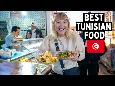 First Time Trying TUNISIAN Food! Street Food Feast TUNIS! طعام تونسي