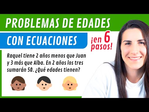 Resolver PROBLEMAS de ECUACIONES 👶👵 EDADES