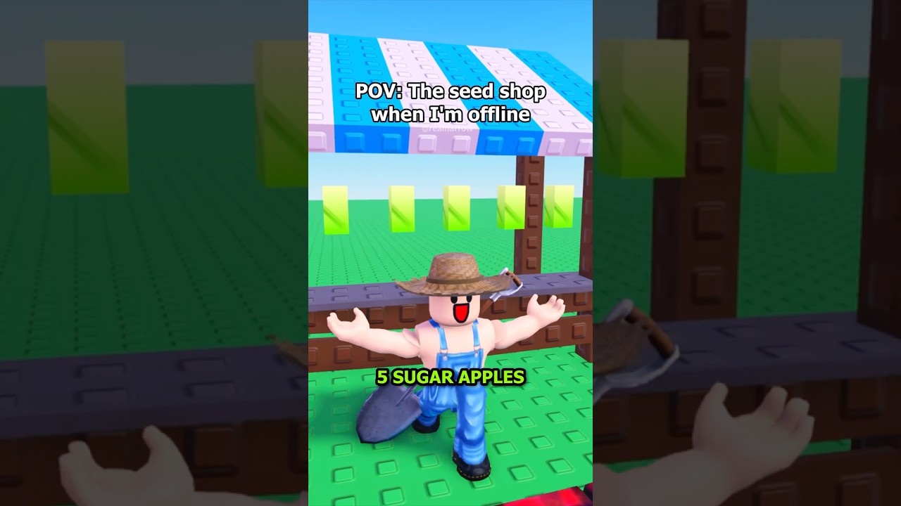 Offline Seed Shop Adventure in Grow A Garden 🌱 | Roblox Animation