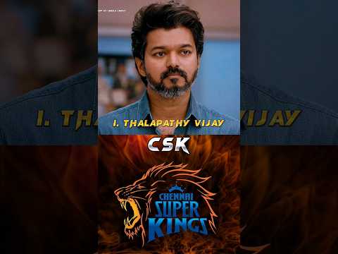 Top 10 South indian Actors Favourite IPL Team😍 #shots @top10indiainfo