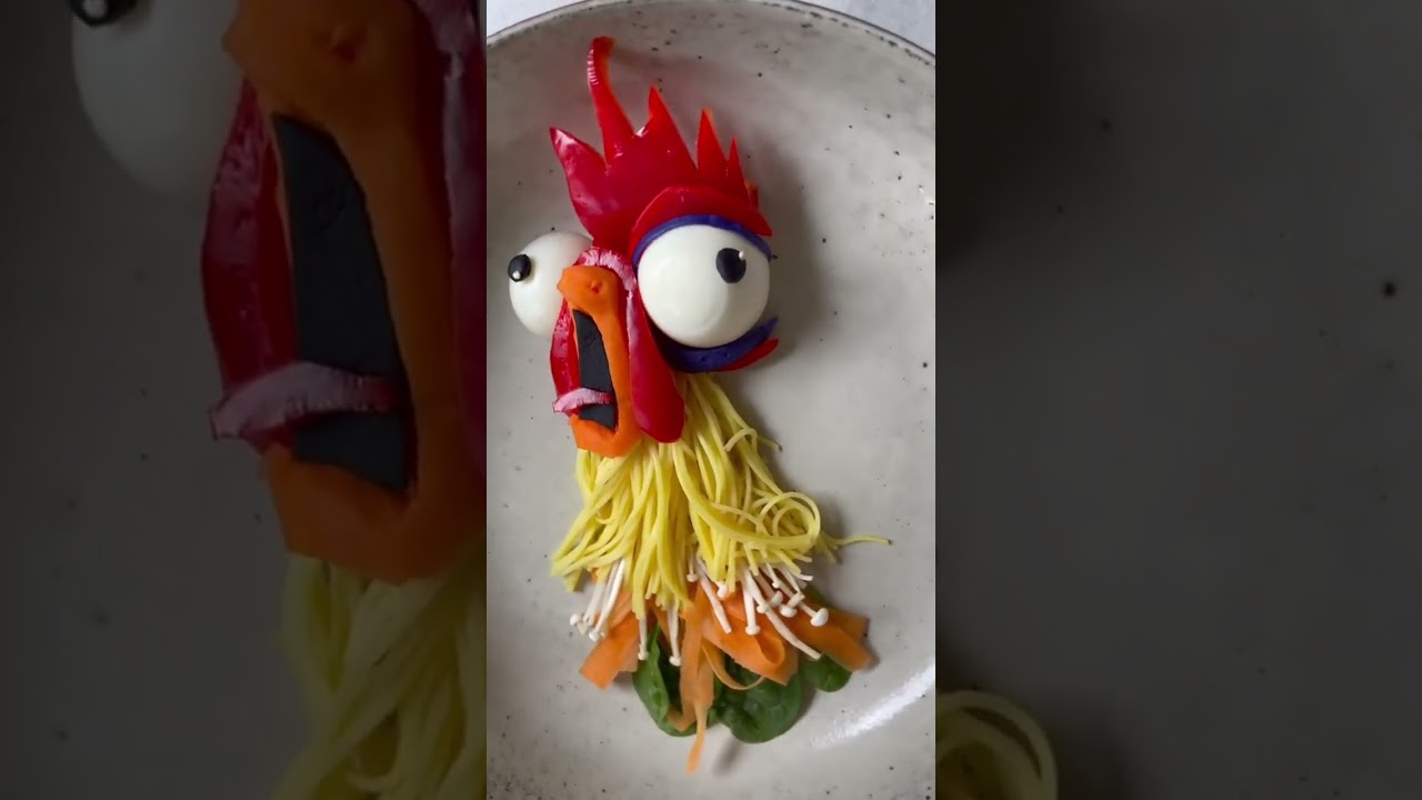 Create HeiHei from Moana Using Food π½οΈ