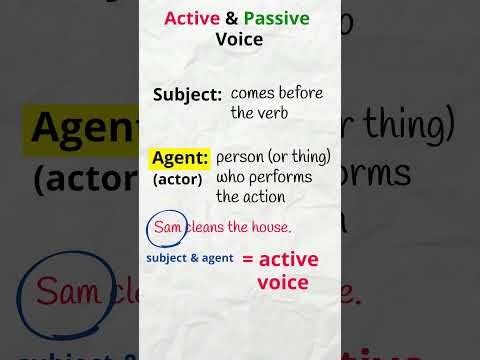 Active & Passive Voice in English (1) | EasyTeaching #esllearners #esl #englishgrammar