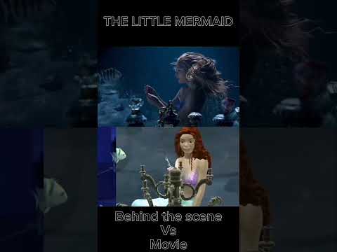 The little mermaid #behindthescene vs #movie #thelittlemermaid
