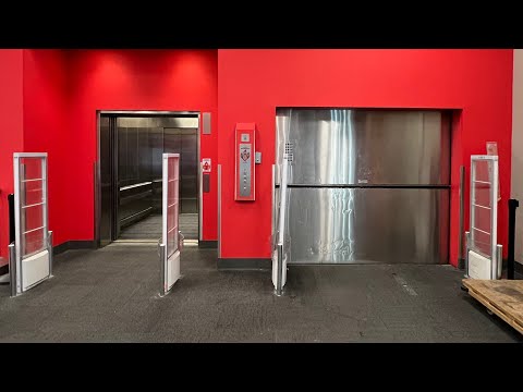 Two MEI Elevators at Target in St Louis with an ELEVATOR RACE!