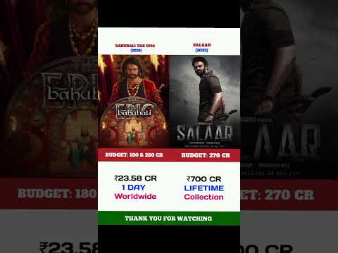 Bahubali the epic 1 day box office collection worldwide #prabhas #viralshorts #anushkashetty #shorts