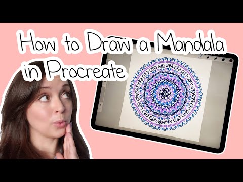 How to Draw a Mandala in Procreate Tutorial for Apple iPad