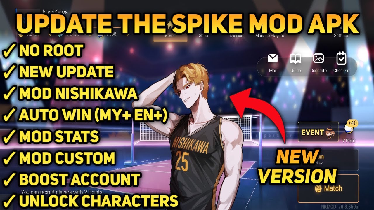 Spike Volleyball Cross V6.3.350 Mod APK 🏐