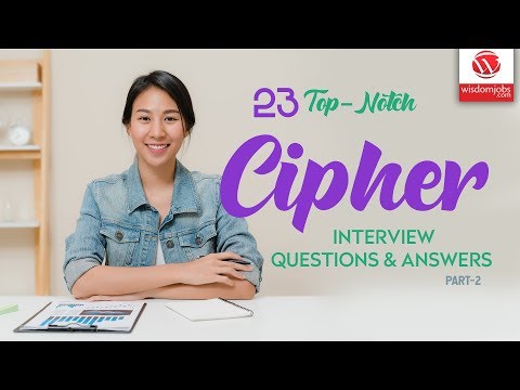 Cipher Interview Questions and Answers 2019 Part-2 | Cipher Interview Questions | Wisdom IT Services